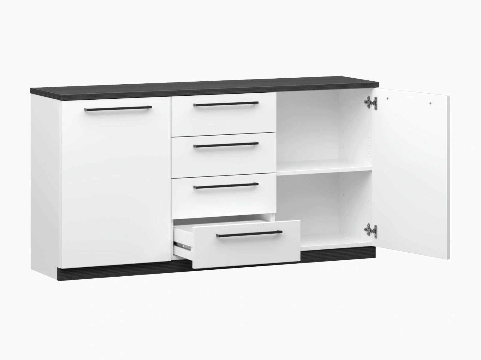 Hiili Senkki 135 cm musta valkoinen