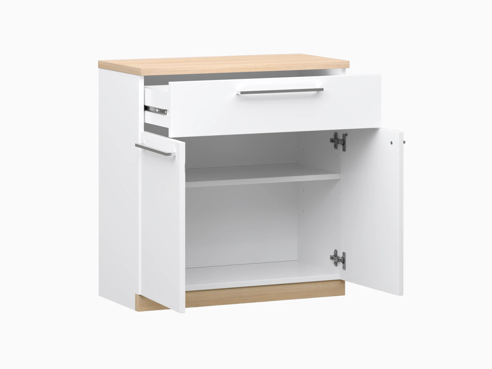 Hetki Lipastokaappi 68 cm tammi ovet auki