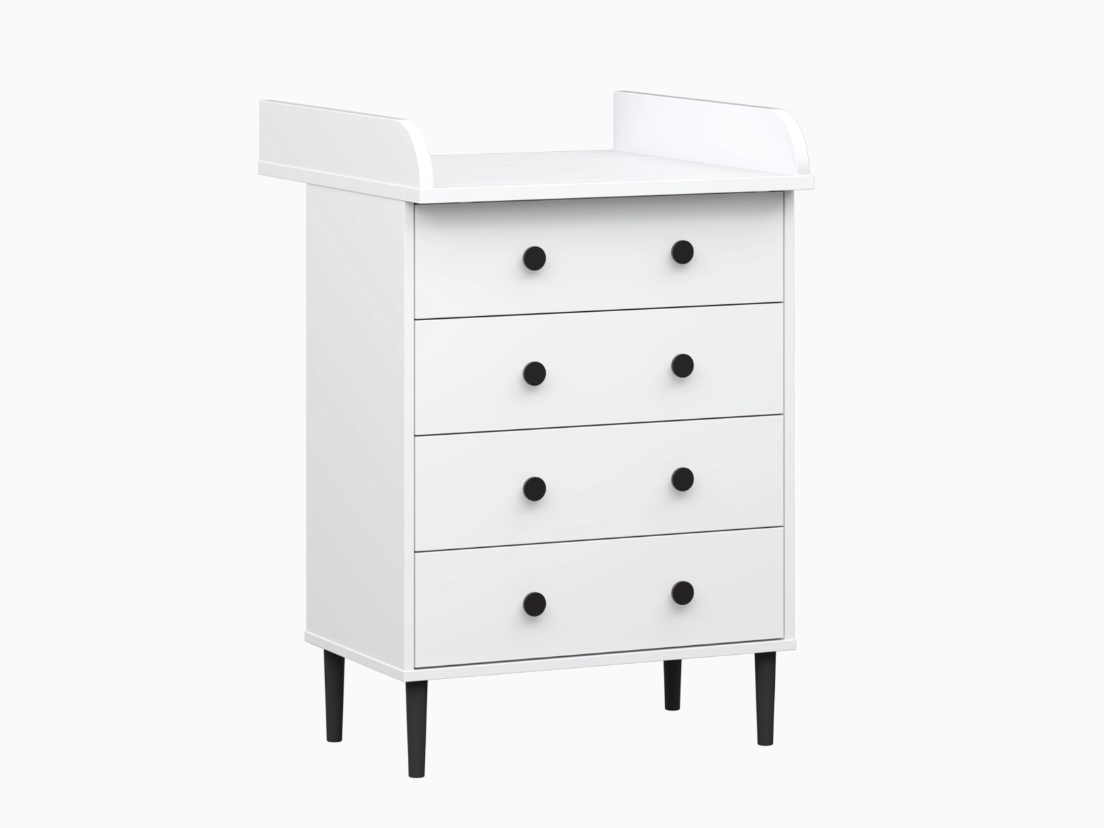 Nyytti hoitolipasto mustilla nuppivetimillä