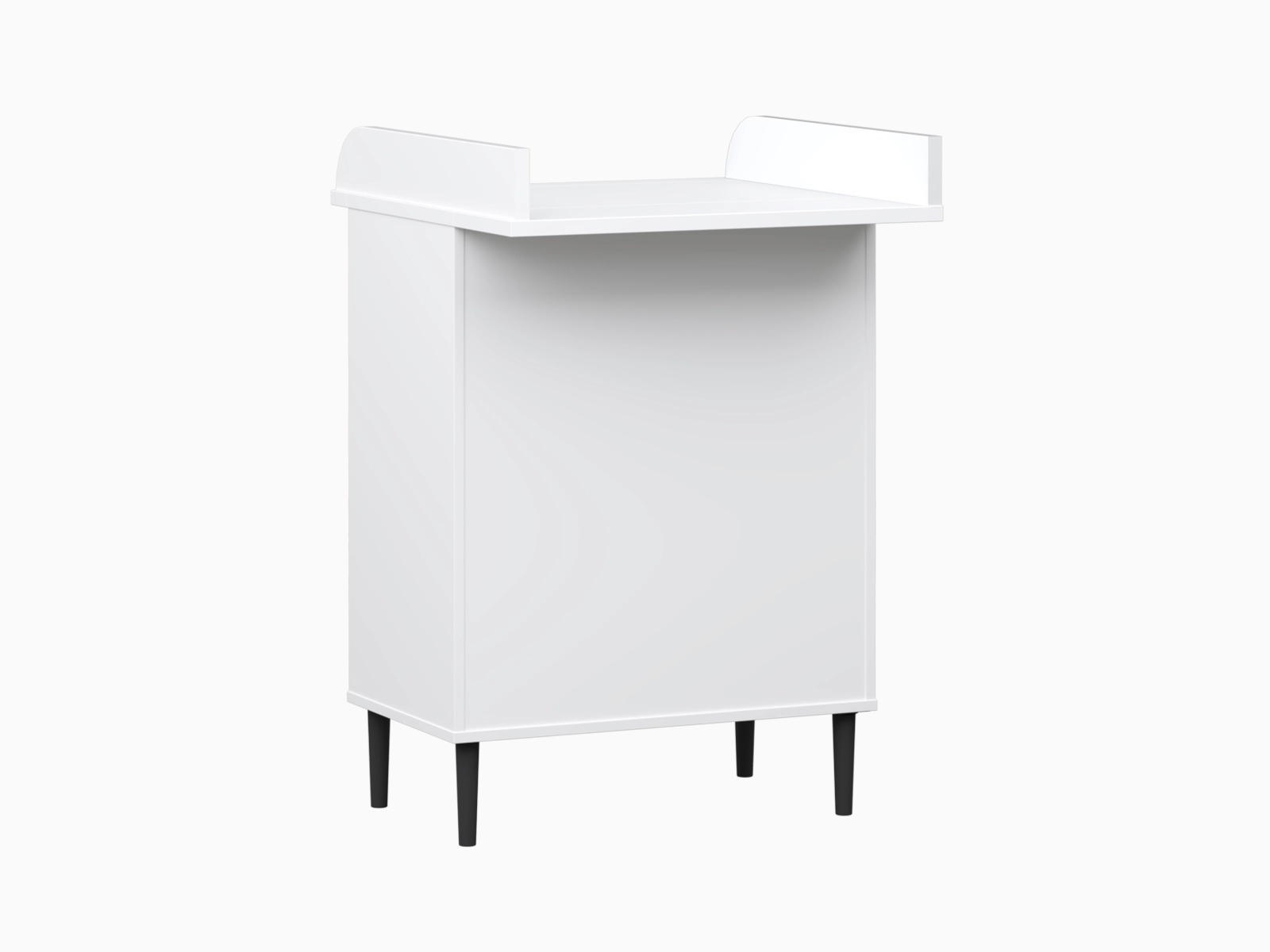 Nyytti Lipasto hoitotasolla valkoinen ja musta nuppivetimillä - Image 4