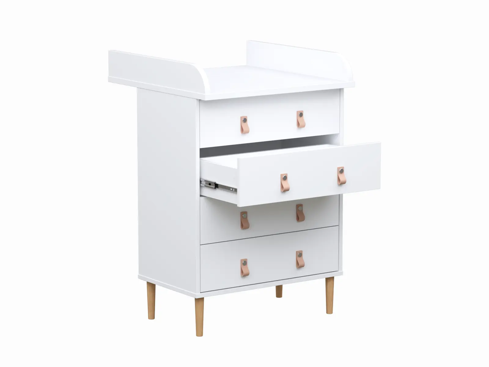 Nyytti lipasto hoitotasolla laatikko auki