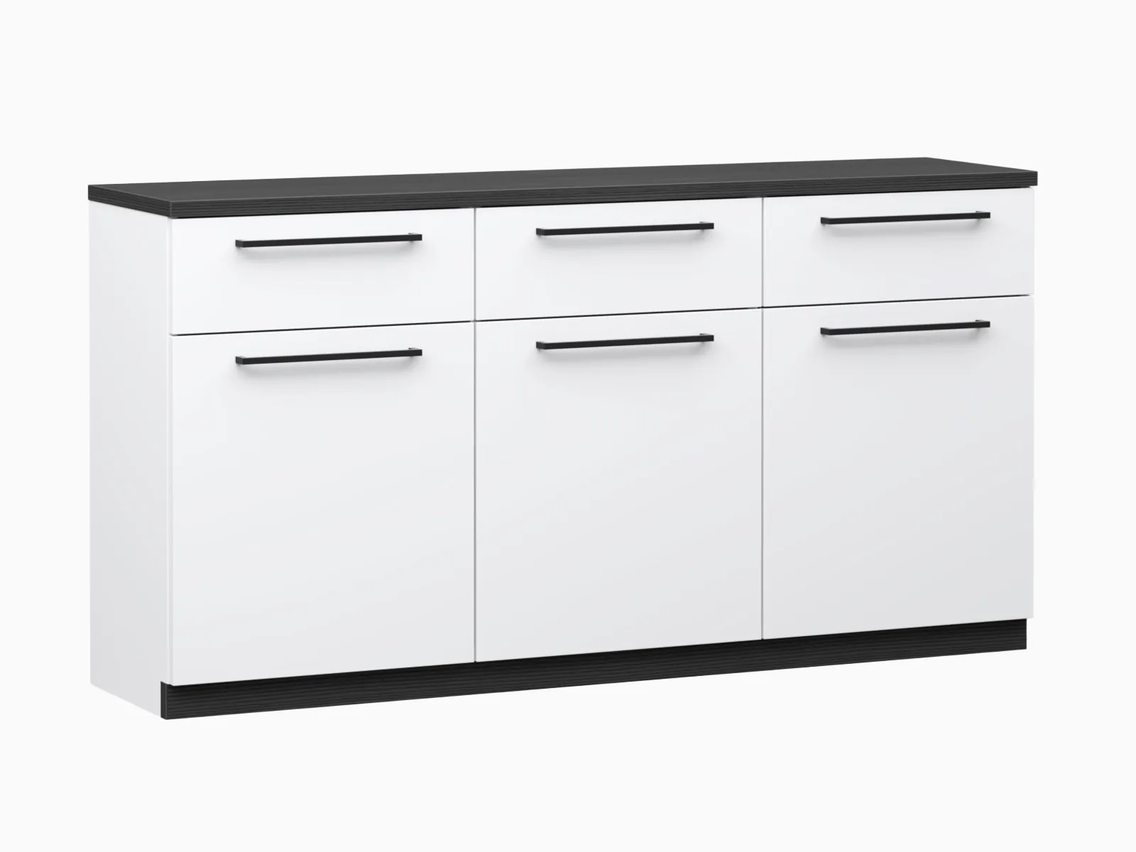 Havi Senkki 3 ovea ja 3 laatikkoa musta