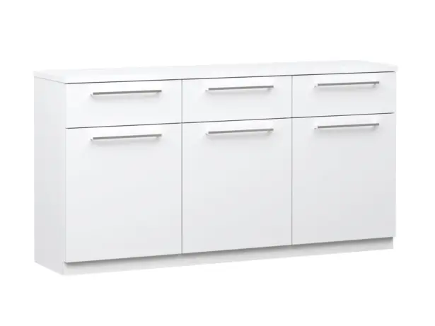 Havi Senkki 3 ovea ja 3 laatikkoa valkoinen