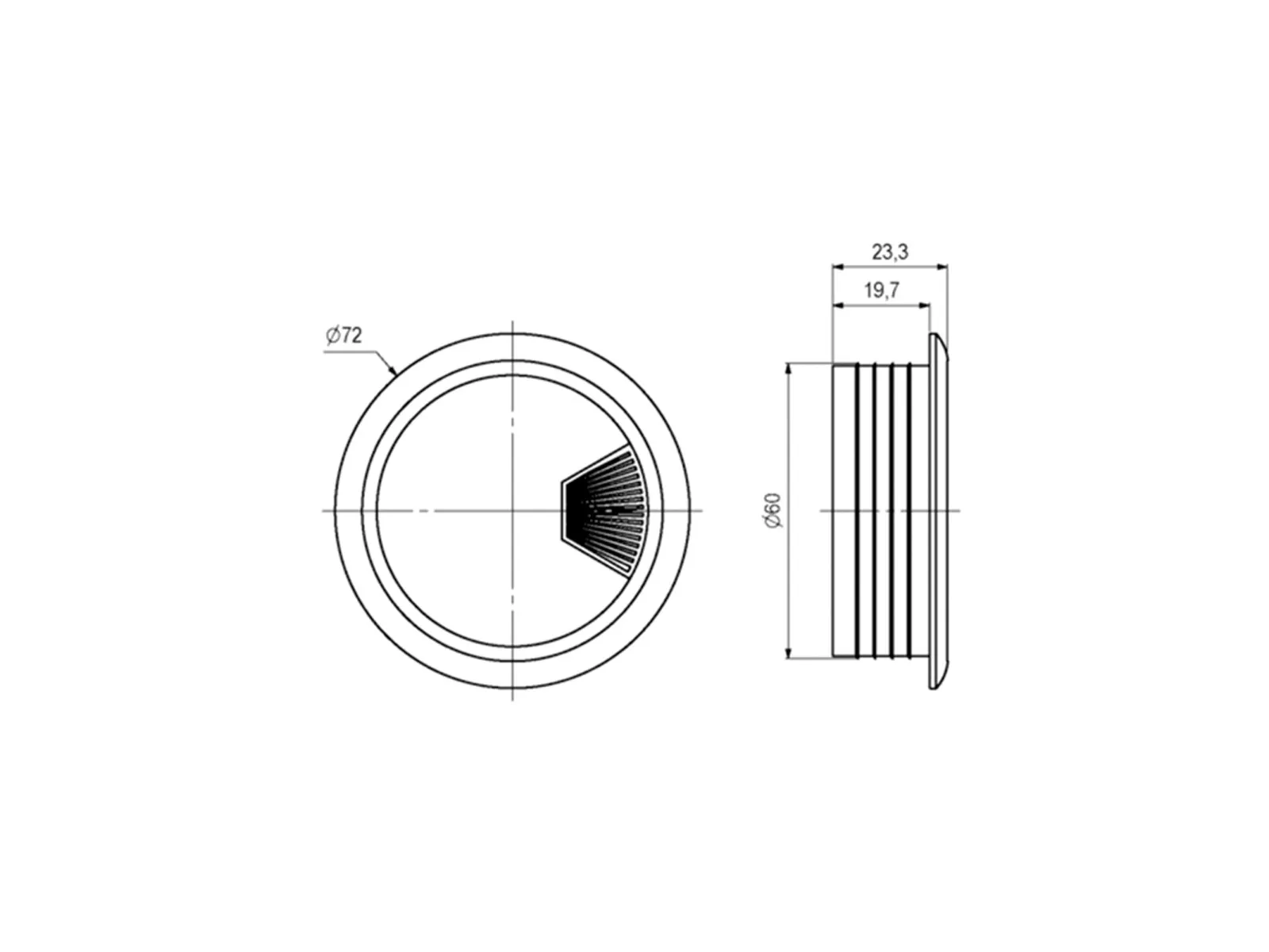 Kaapelin läpivienti 60 mm - Image 5