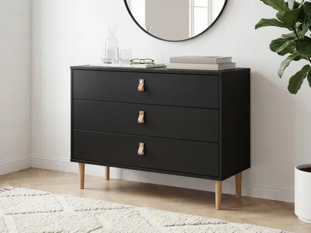 Hetki Lipasto 3 laatikkoa musta