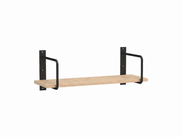 Tammi seinähylly Belt kannakkeilla